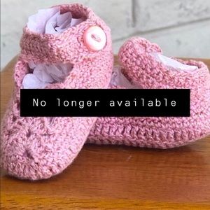 Vintage Crochet Mary Jane Booties